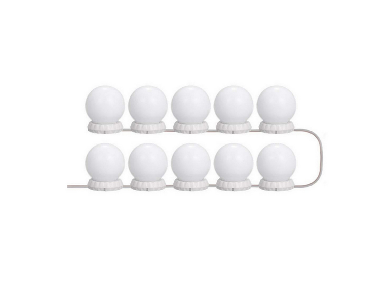 Set 10 Luces LED Espejo RGB Adhesivas