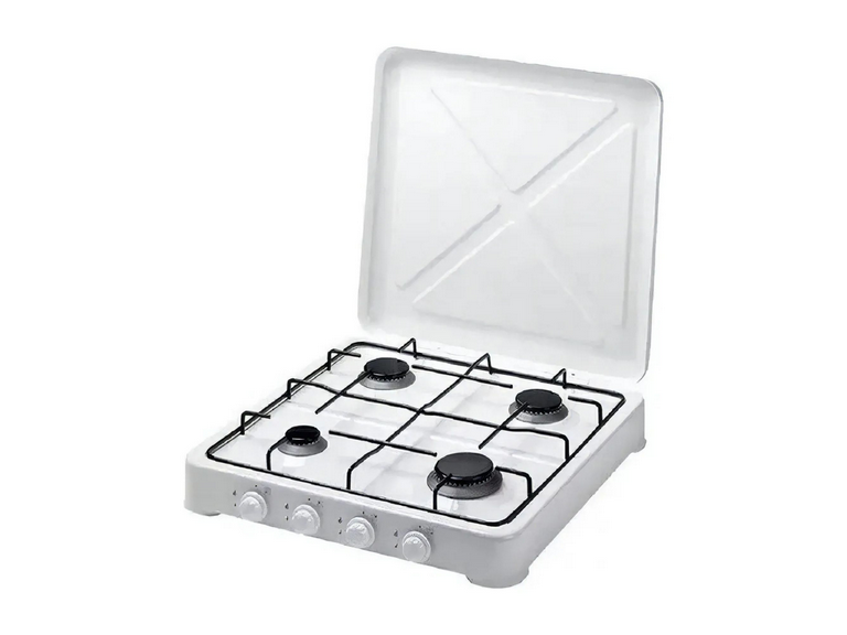 Cocinilla Encimera Gas 4 Quemadores Tapa Camping