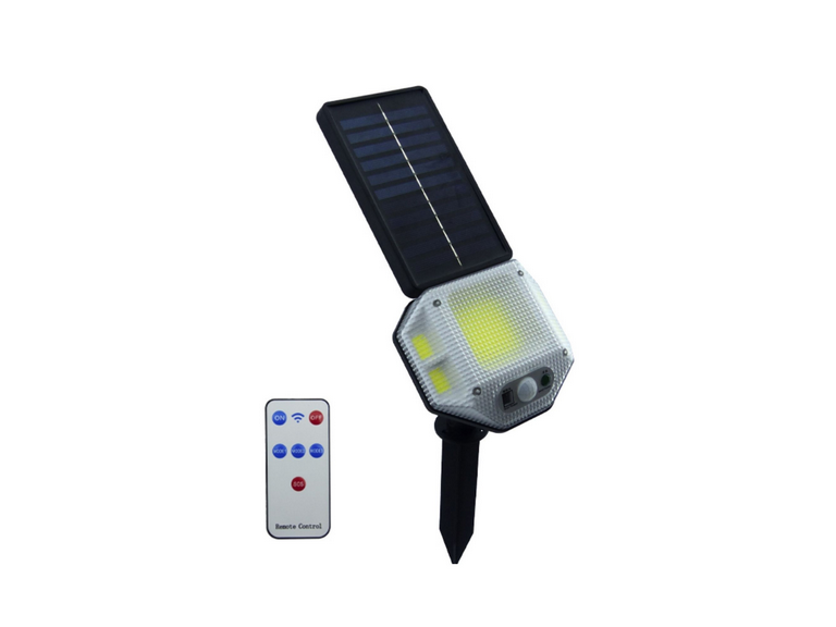 Estaca LED Solar COB PVC Sensor Control Remoto