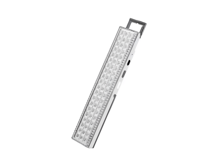 Lámpara Emergencia Luz 60 LED Recargable 24 Horas Blanco