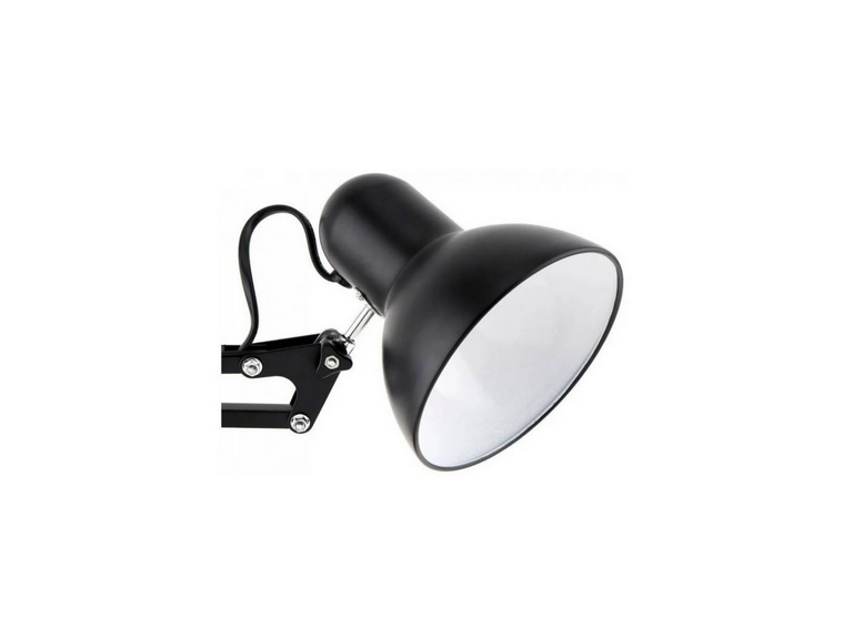 Lámpara Brazo Ajustable Giratorio Escritorio Metal Negro