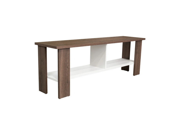 Rack 2 Repisas TV 50 121.1x25.3x32 Café Oscuro