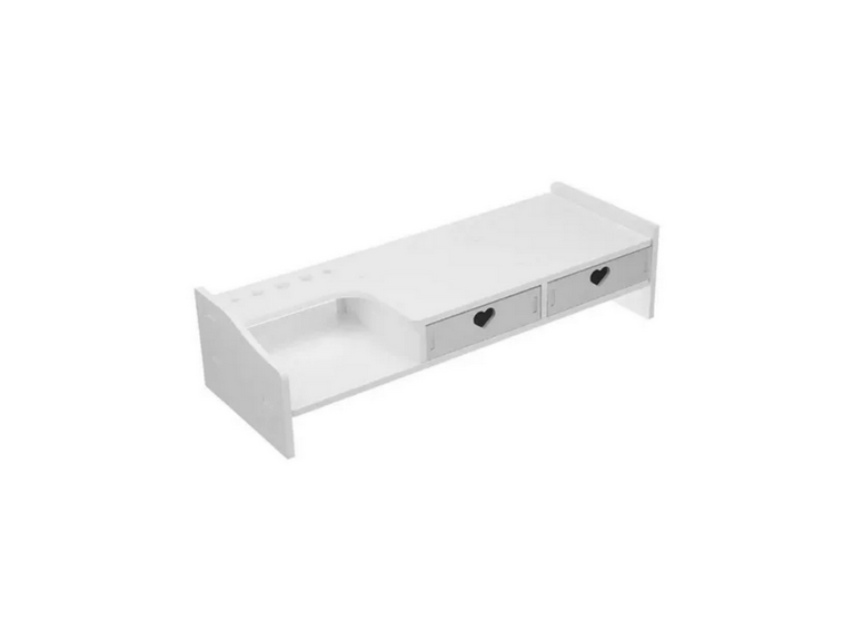 Organizador Escritorio Base Monitor Madera Corazón
