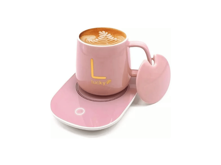 Taza Calentador Electrico 55ºC Rosado