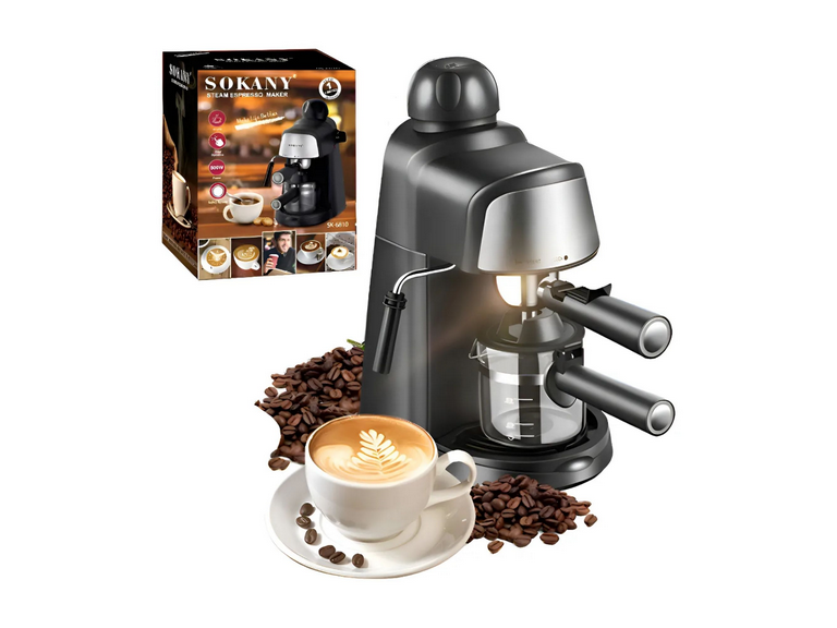 Cafetera Espresso Vapor Espuma Negro