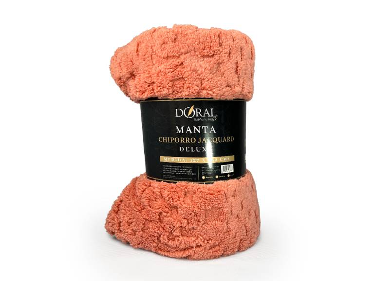 Manta Chiporro Jacquard Deluxe Colores Surtidos