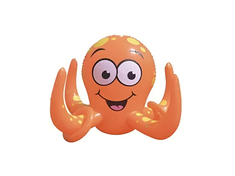Pulpo Rociador Agua Inflable Infantil Colores varios