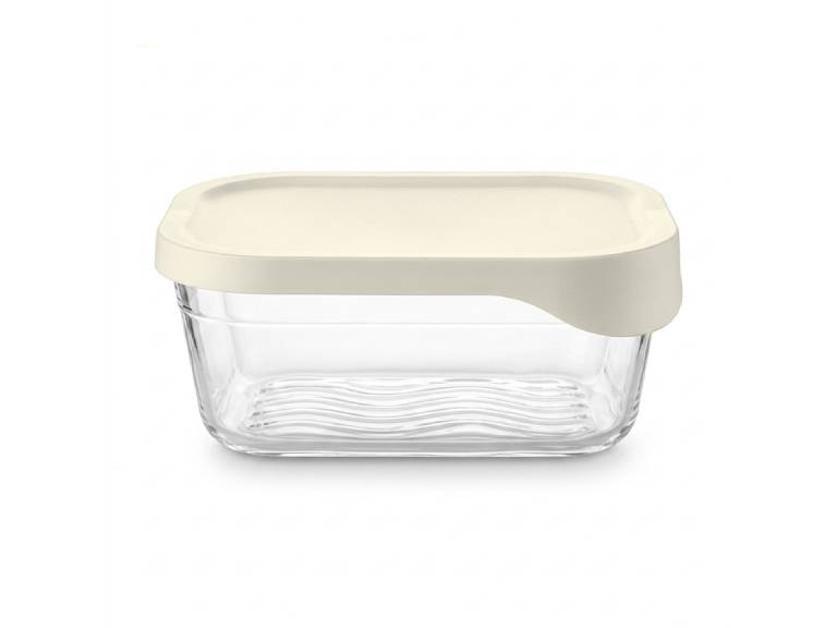 Hermético de Vidrio Rectangular Glass Try 1120 ml Doral