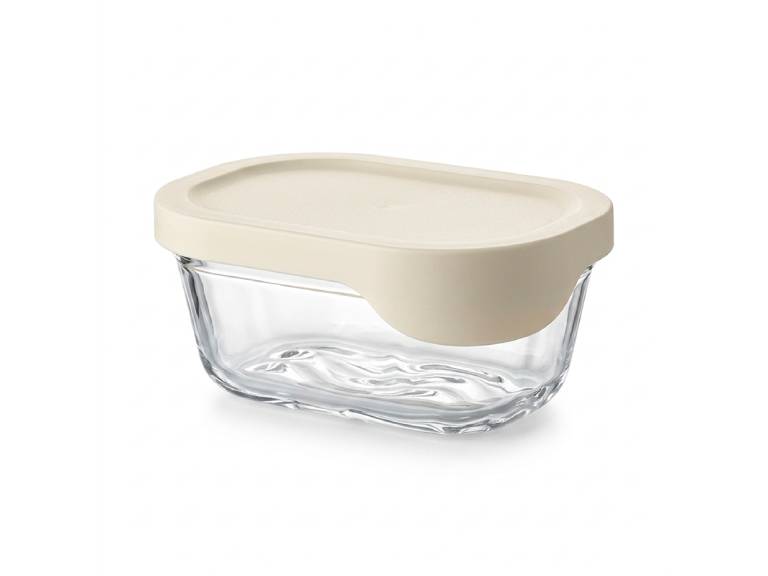 Hermético de Vidrio Rectangular Glass Try 370 ml Doral
