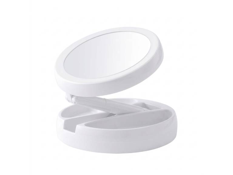 Espejo con Luz LED para Maquillaje Plega