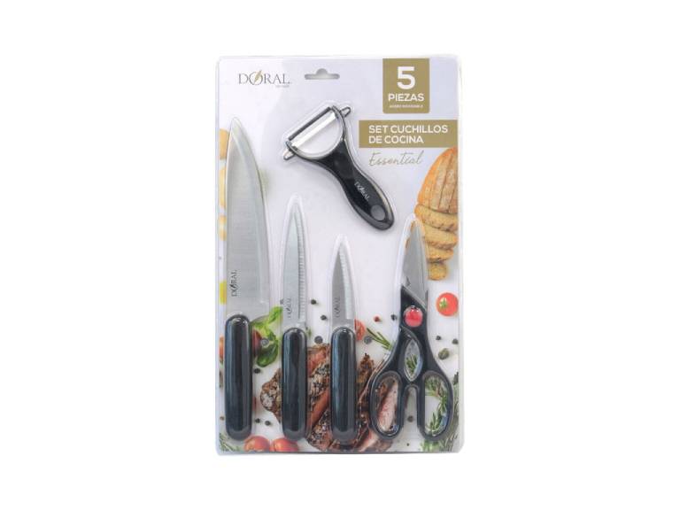 Set 5 utensilios de cocina Doral