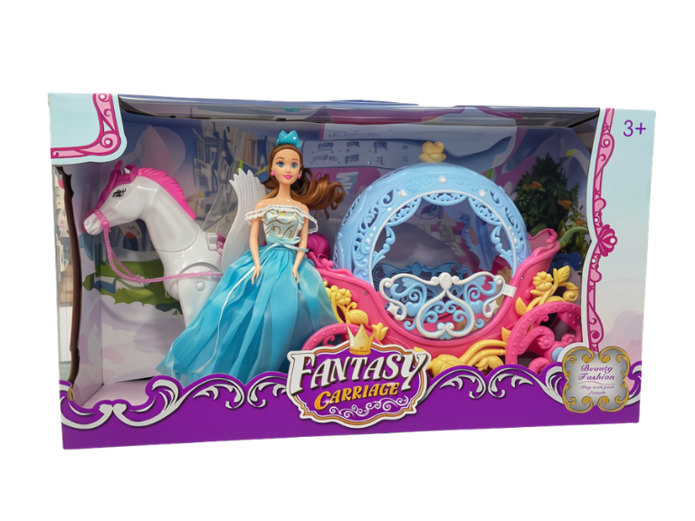 Set Fantasy Carriage con Muñeca y Caballo