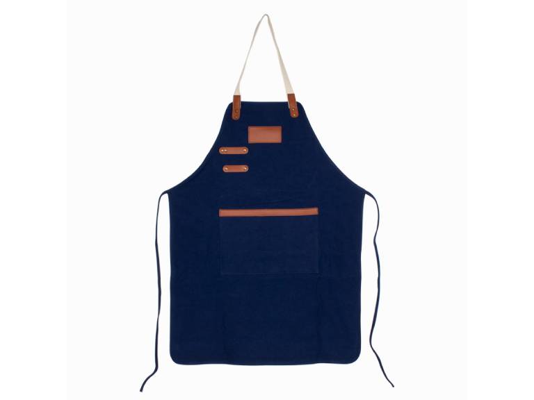 Pechera Asador Canvas Algodón 10 onzas Azul Marino