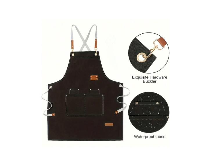 Mandil de Cocina Impermeable Delantal Protector para Cocina y Parrilla