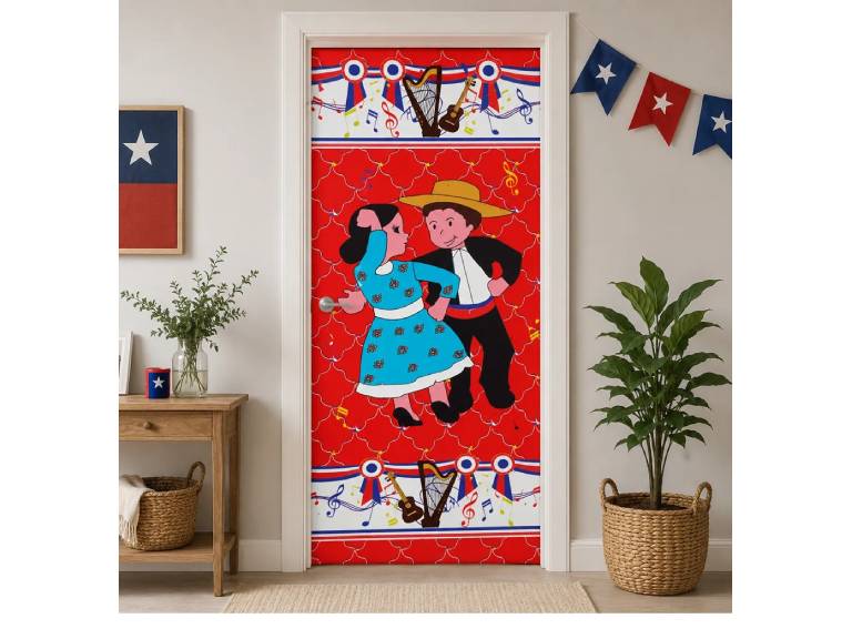 Funda Puerta 105×210 cm Fiestas Patrias varios diseños