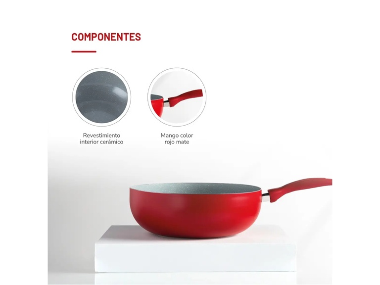 Wok Thomas de Aluminio Prensado