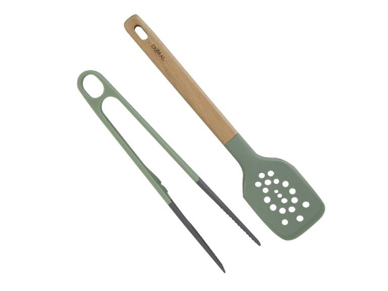 Set Untensilios de Cocina 2 Piezas Espátula + Pinza