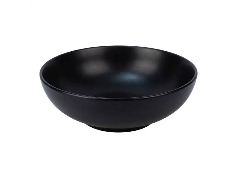 Set 2 Bowls de Ensalada Doral Porto Cervo 23.3 cm Cerámica Negra