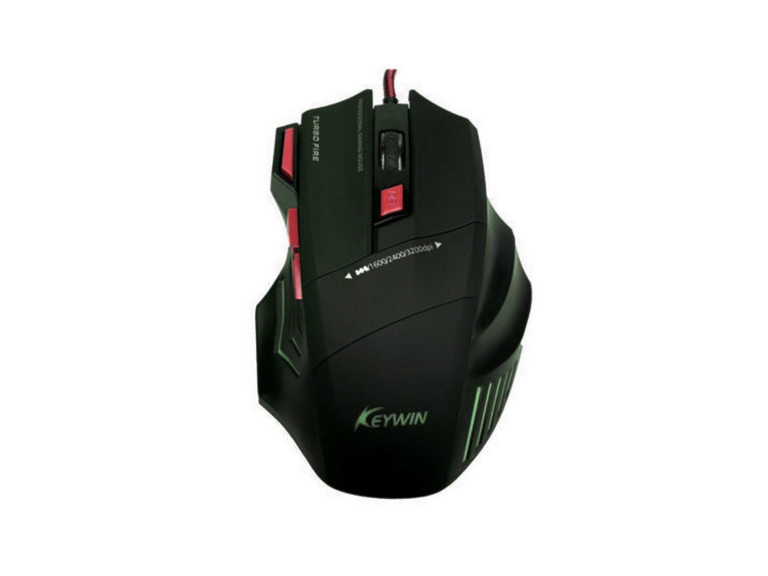 Kit Mouse Gamer Mousepad Ergonómico Rojo