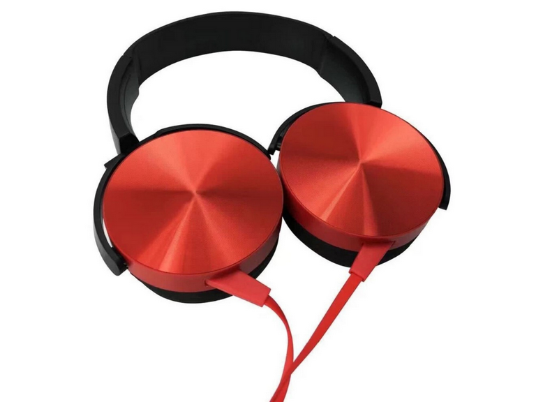 Audífonos Extra Bass Micrófono Rojo