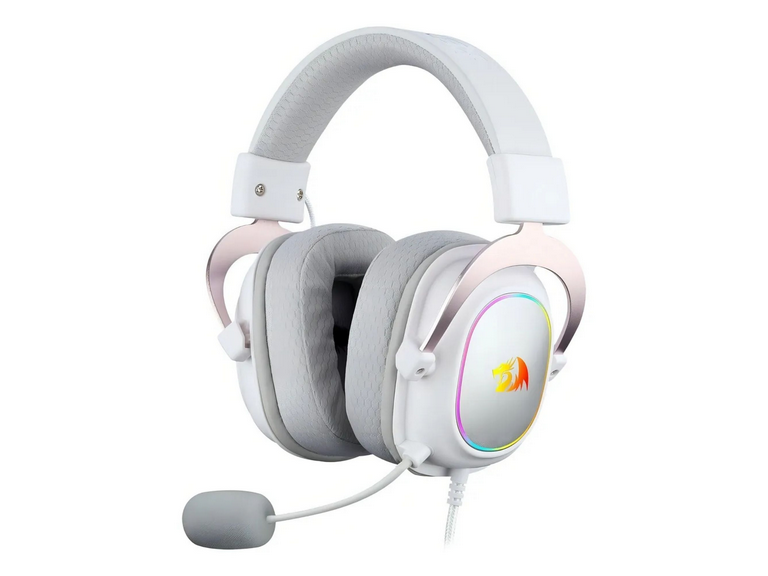 Audifonos Gamer Profesional LED Redragon Zeus Blanco
