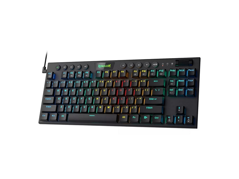 Teclado Gamer Ultra Low Profile Profesional RGB Negro